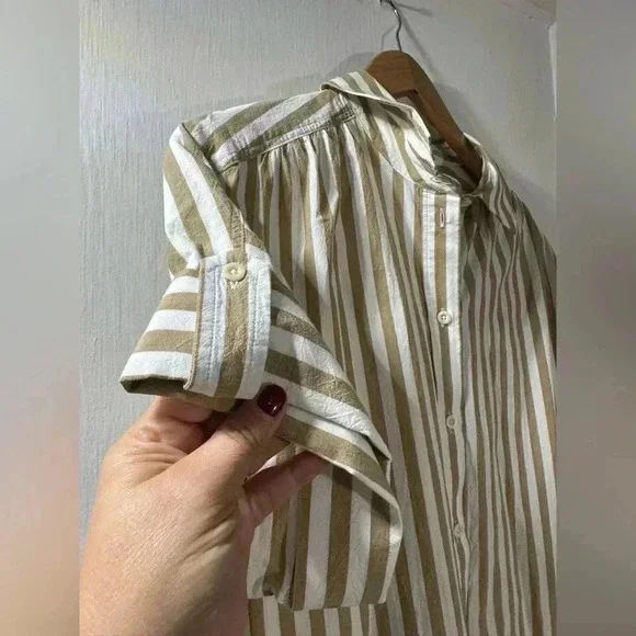 Madewell Collared Button-Front Mini Shirtdress - Picture 4 of 7